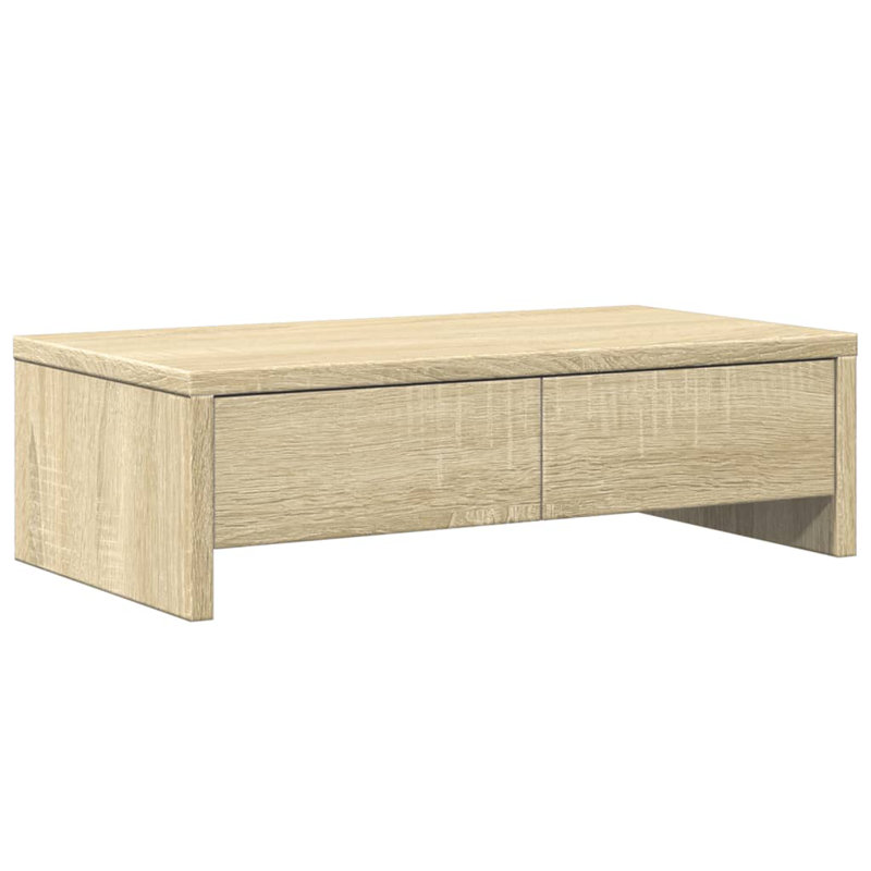 Barra Manufactured Wood Monitor Stand, 15cm H x 50cm W x 27cm D, Sonoma Oak