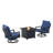 Yamilee 2 - Person Patio Conversation Set with Cushions-251049805