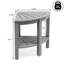Tabouret de coin de douche en bois d'acacia gris 18 po Maris-667877935