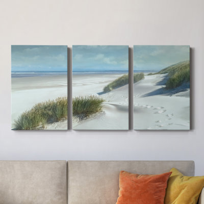 Sables blancs - Toile tendue avec châssis de qualité supérieure - Prêt à être accroché