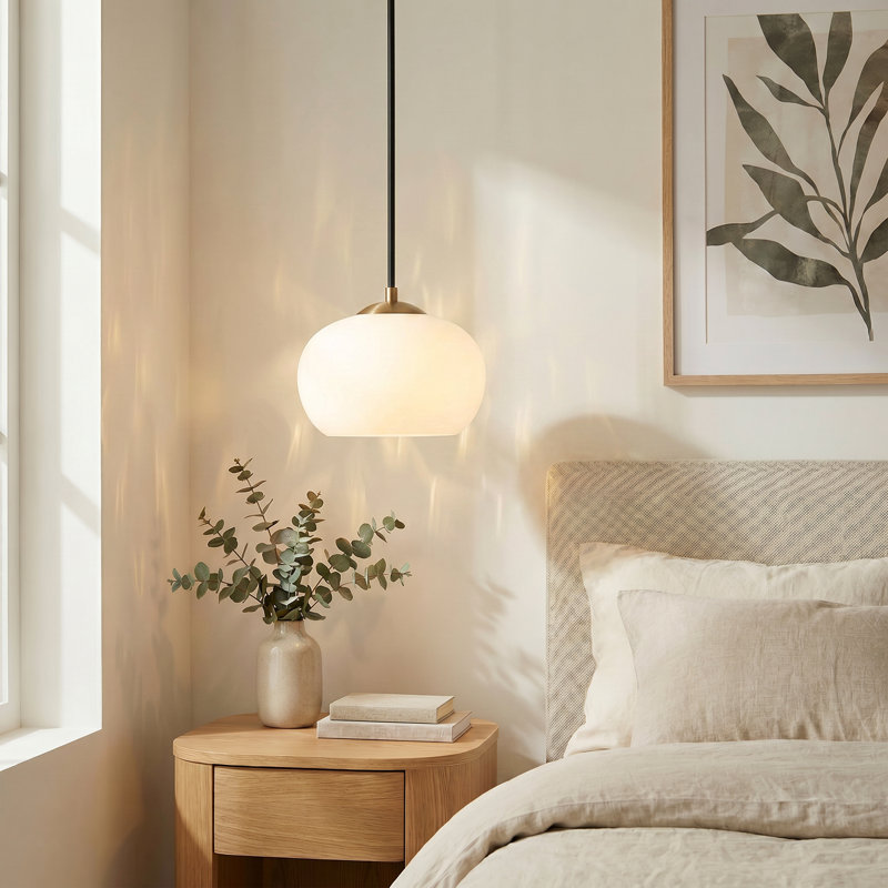 Breeana 1-Light Dimmable Single Pendant 