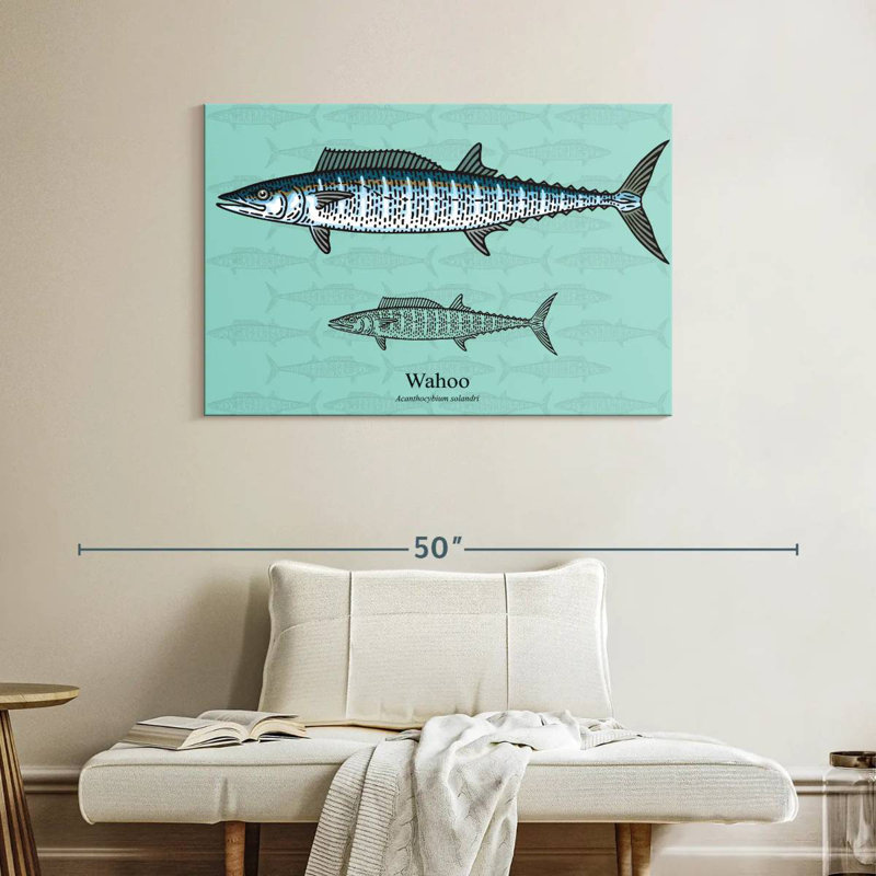 Brampt Wahoo Fish, 26" H x 39" W