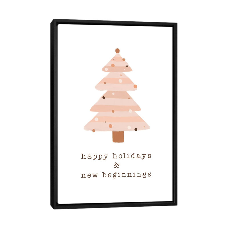 « Happy Holidays & New commencements » par Orara studio, reproduction d’art, H 40 po x l 26 po x P 1,5 po, Pas de tapis