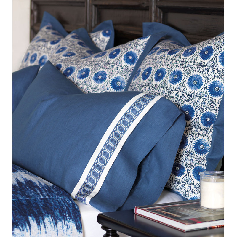 Indigo Linen Sham