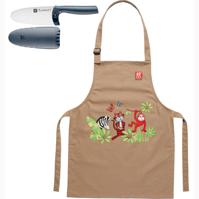 ZWILLING TWINNY Kids Chefs Knife and Apron 2-Piece set