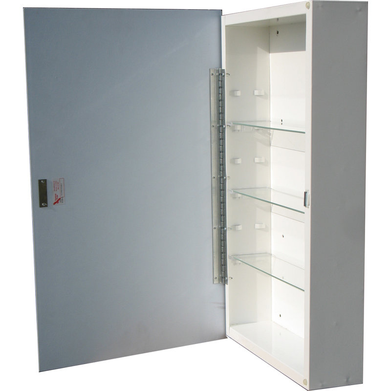 Armoire à pharmacie à fixation en surface 16,25 po x 26,25 po avec 4 tablettes réglables Abdalrahman