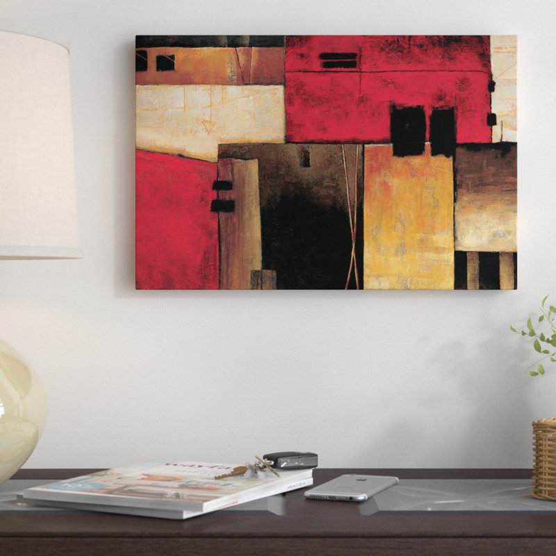 À l'horizon par Max Hansen - Estampe numérique sur toile tendue avec châssis, H 16 po x l 24 po x P 1 po, Blanc