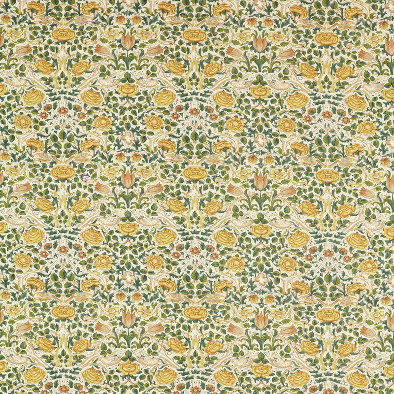 Rose Fabric, Weld/Leaf Green