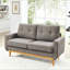 Canapé capitonné 67,7 po de largeur Mid-Century avec pieds en bois-626633817