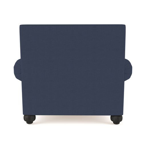 Leroy Armchair, 36" H x 41" W x 43" D, Crushed Velvet Alabaster, Weathered