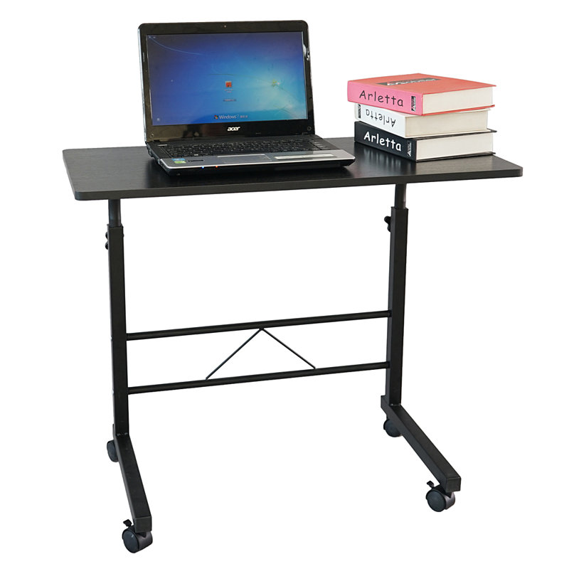 Chariot réglable pour ordinateur portable, Noir, H 26,77 po x l 23,62 po x P 15,75 po, Noir