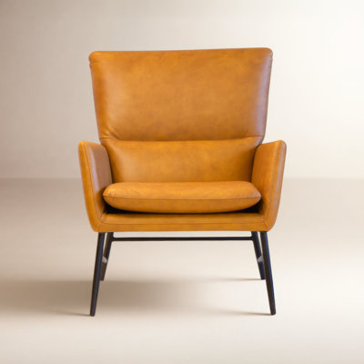 Pisces Genuine Leather Swivel Lounge Chair