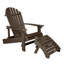 Chaise Adirondack pliante en plastique avec repose-pieds Anette-1077338582