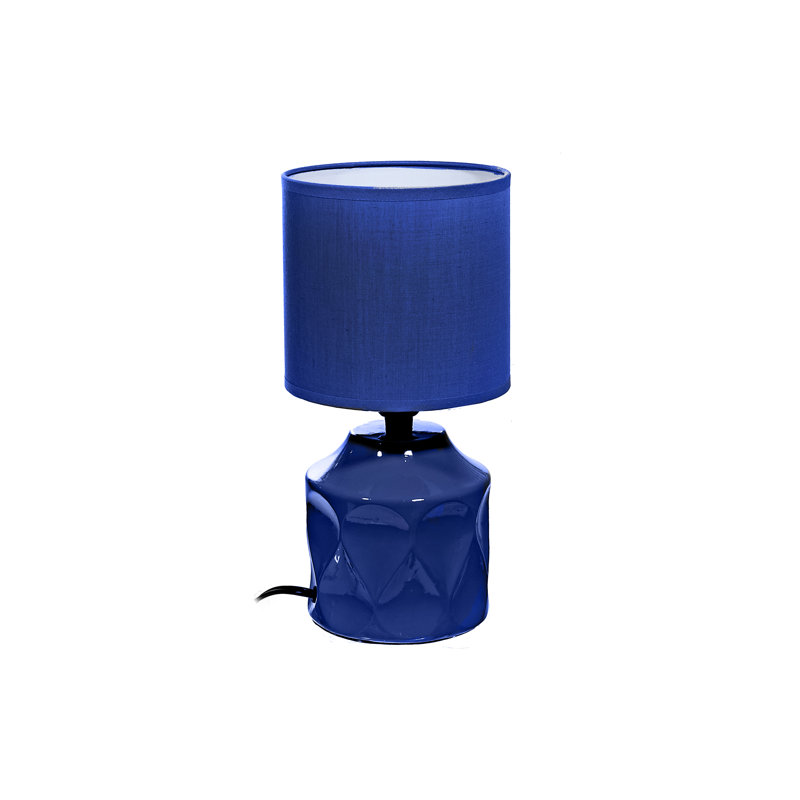 Current Ceramic Table Lamp, Navy Blue