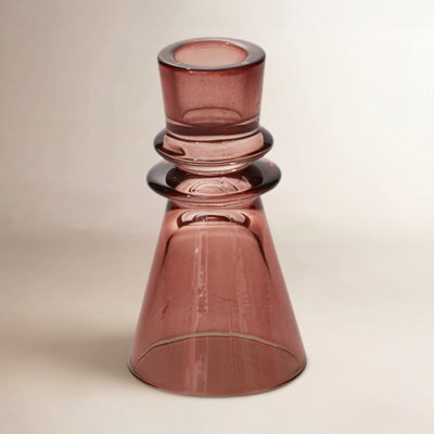 Glass Candlestick Holder
