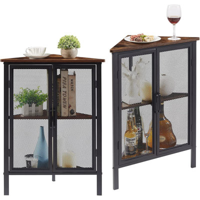 Armoire d'appoint d'angle à 2 portes