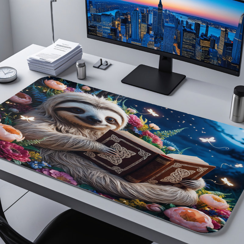 Polyester Desk Pad, 14.4x12.1