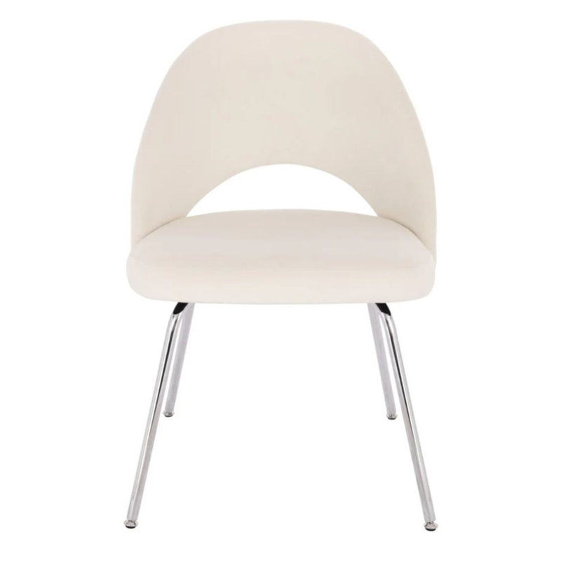 Sandy Chrome Chair, Beige, 2