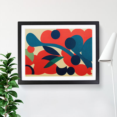 Iconic Abstract Flowers - Single Picture Frame Print