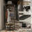 Coat Rack Corner Hall Tree, Industrial 4-Tier Coat Rack With Shoe Storage, 8 Movable Hooks And 2 Shelves