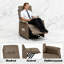 Fauteuil inclinable multifonctionnel avec rangement, lin de qualité supérieure, confort moderne pour la maison