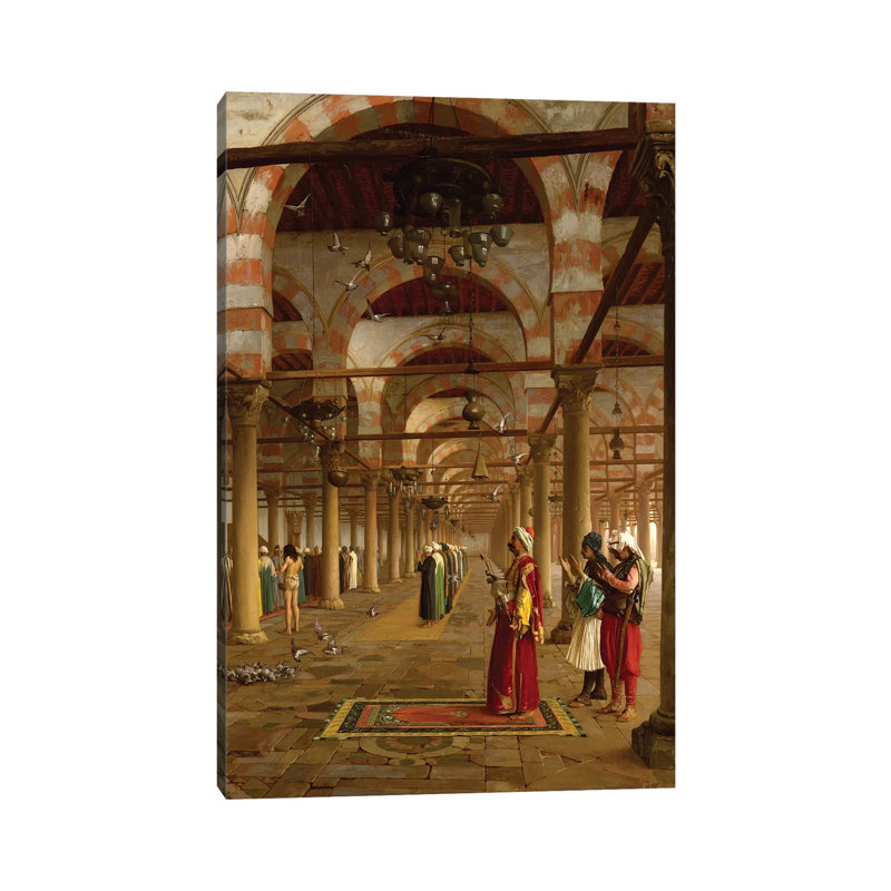 Prayer In The Mosque, 1871 by Jean Leon Gerome - Wrapped Canvas Print, 66.04 cm H x 45.72 cm W x 3.175 cm D