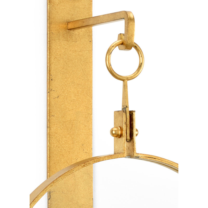 Leggit 1 - Light Wallchiere, Antique Gold Leaf/Clear