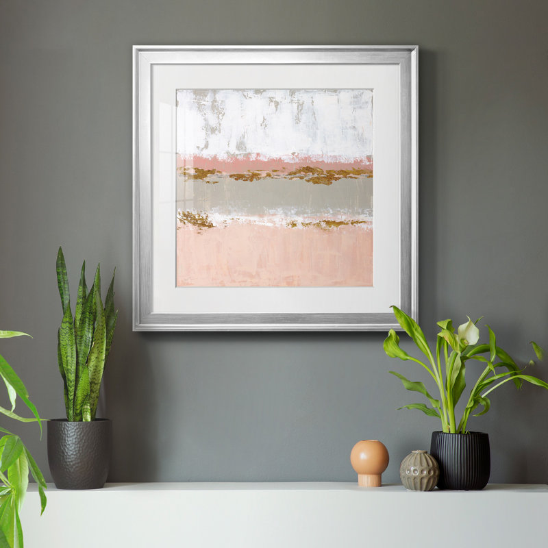 Sedona Sunrise - Reproduction d'art sur toile encadrée, H 22,5 po x l 22,5 po x P 1,5 po, Papier avec cadre argenté