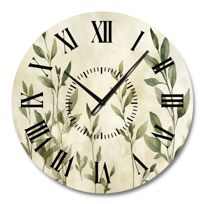 Thyme Botanical - Kitchen Metal Wall Clock