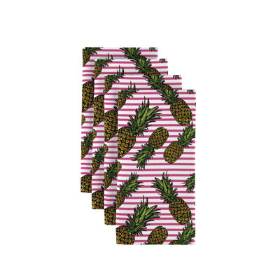 Topher Polyester Striped Square Napkin