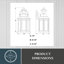 Applique murale en aluminium Delaenie-73461432
