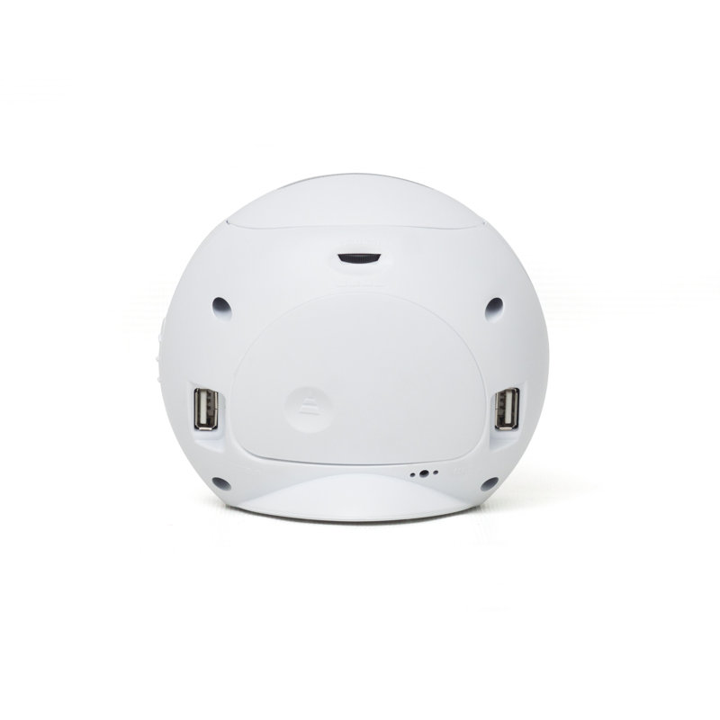 Réveil de table analogique avec alarme électrique, Blanc