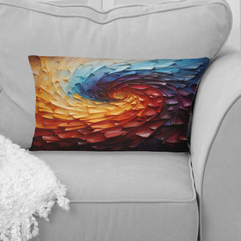 Coussin Rhythic Pulse I - Abstract Spirals