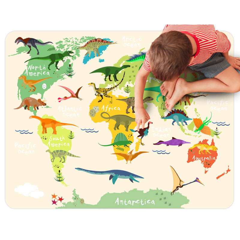 Alesandrini Vinyl Machine Printed Area Rug, Rectangle 154 x 200cm