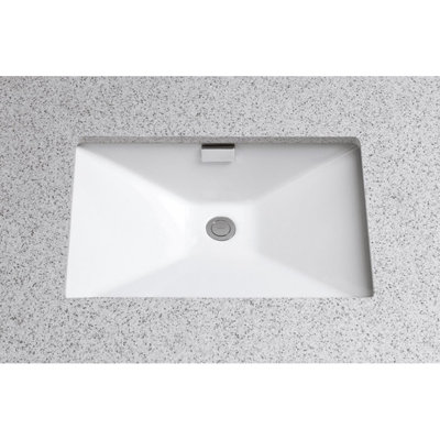 TOTO® Lloyd® Rectangular Undermount Bathroom Sink, Colonial White