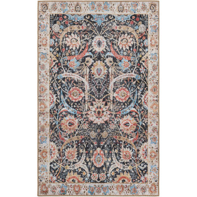 Tapis noir Huguenot