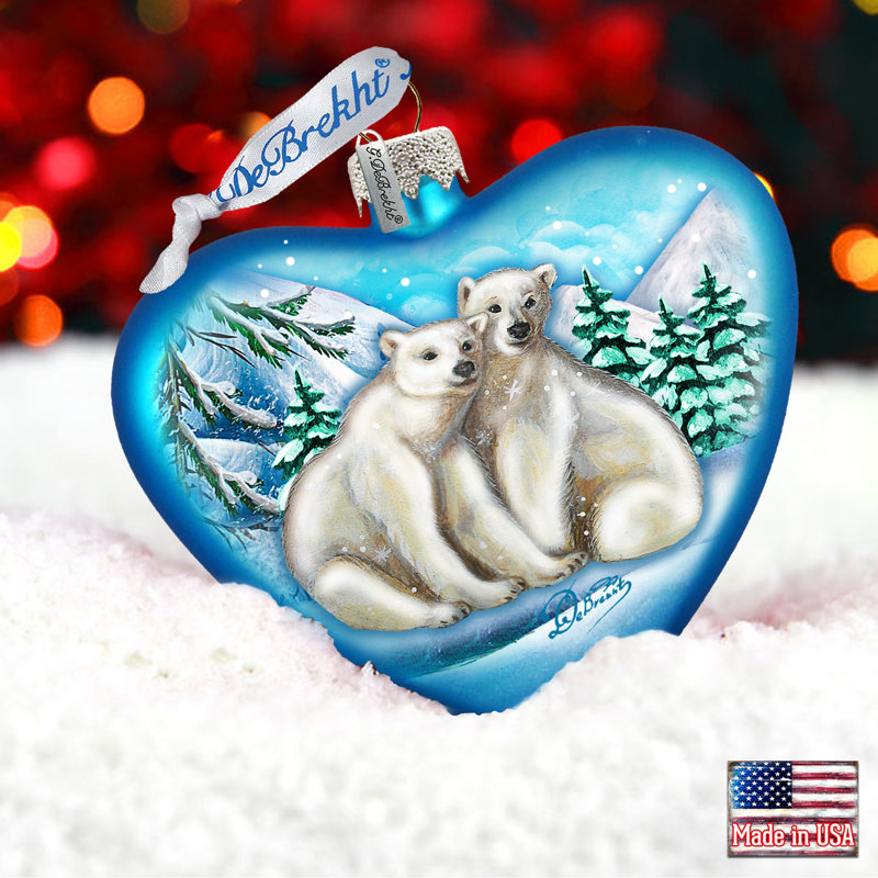 Holiday 3.5'' Handmade Glass Holiday Shaped Ornament