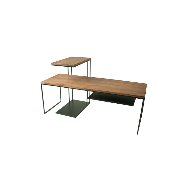 Minneota 2 - Piece Solid Wood Top Living Room Table Set