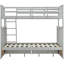 Lit superposé en bois polyvalent avec rangement et sécurité pour tous-826477147