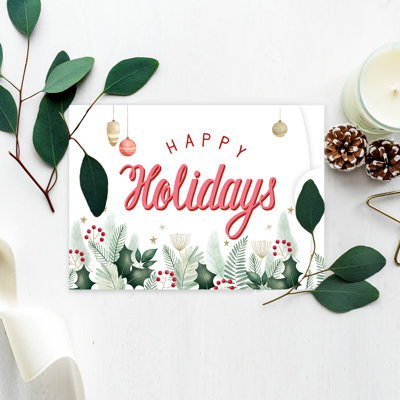 Paper Christmas Thank You Cards