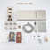  Rainier 4-Function 22" Wall Mounted Thermostatic Complete Shower System with 6 Body Jets and Rough in-Valve