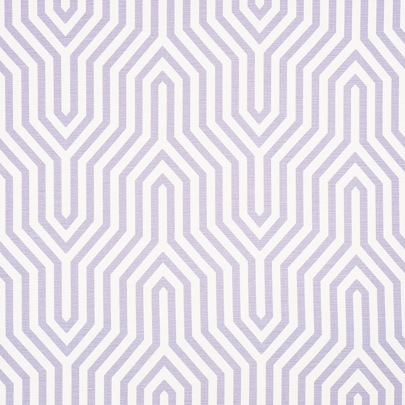 Tissu imprimé Schumacher x Mary McDonald Vanderbilt, Lavande