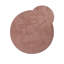 Handcrafted Microfibre Rug in Peach-101897549
