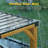 24' W x 12' D Cedar Wood Double Carport with Sloped Galvanized Steel Roof, All-Season Outdoor Vehicle Shelter-122951955