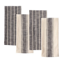 Carlo Lamperti Italy | Premium European Kitchen Hand Towels 27x22 (Pack of 4) | Terry Towels - Recycled Cotton & Polyester | Sustainable Collection