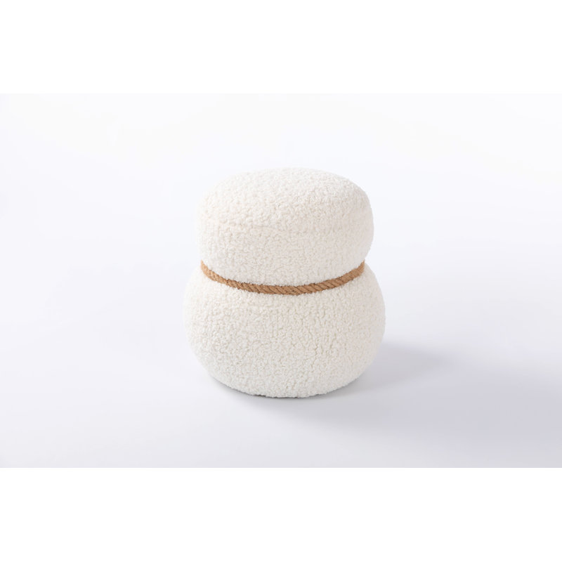 Snowman Stool, White