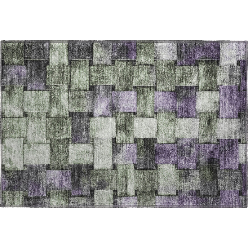 Premium Machine Washable Stripes Rug, Rectangle 1'8" x 2'6"