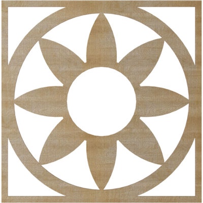 Blume Wood Fretwork Pierced Ceiling Medallion