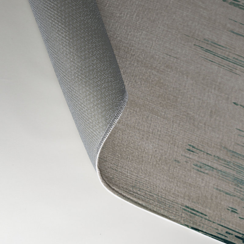 Watercolor Gray Indoor and Outdoor Area Rug, Rectangle 9' x 12'