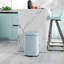 Saraiah 20L Kitchen Pedal Bin, Metal Rubbish Bin with Soft-close Lid, Light Green